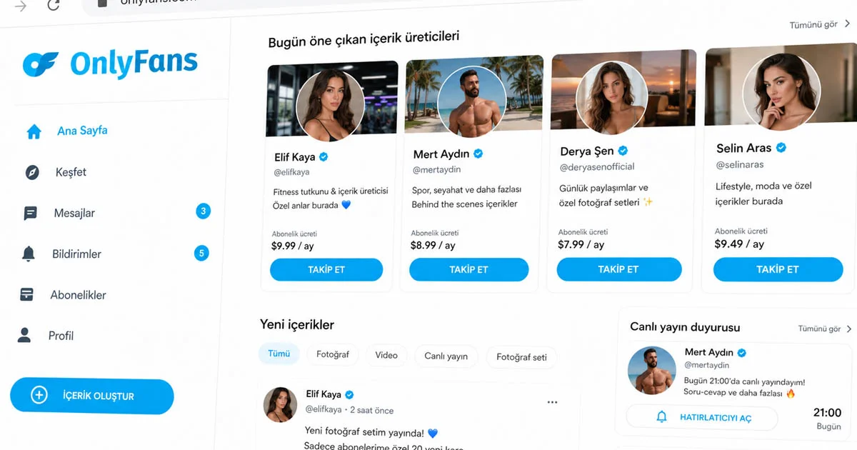 OnlyFans Nasıl Kullanılır? Hesap Açma ve İçerik Paylaşma - Only Fans Başvuru